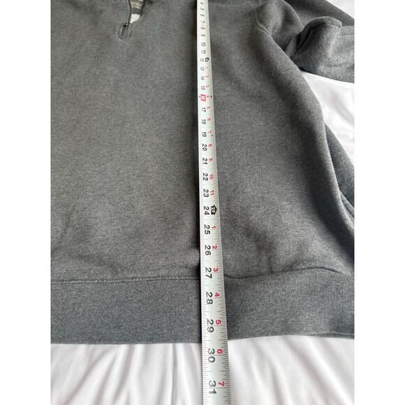 L.L. Bean Men’s 1/4‎ Zip Sweatshirt Heather Gray Pullover Size XXL Tall - Picture 7 of 8
